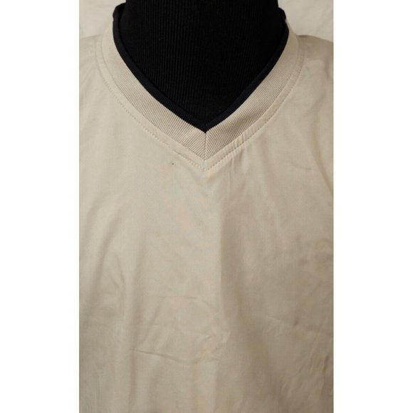 PGA Tour Men's XL Beige Golf Pullover Long Sleeve V Neck Windbreaker Jacket - Picture 4 of 12
